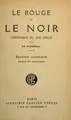 Cover image for Le rouge et le noir