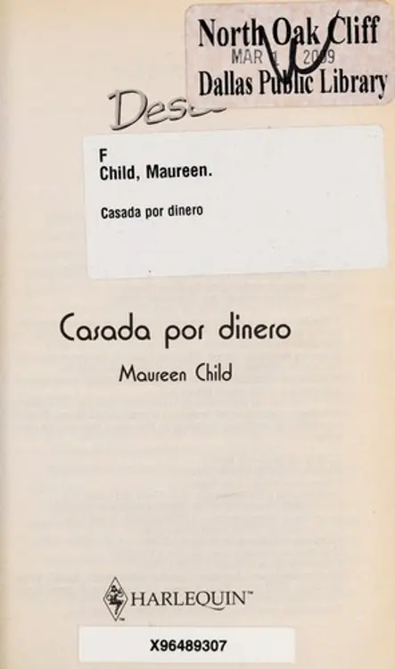 Casada por dinero cover