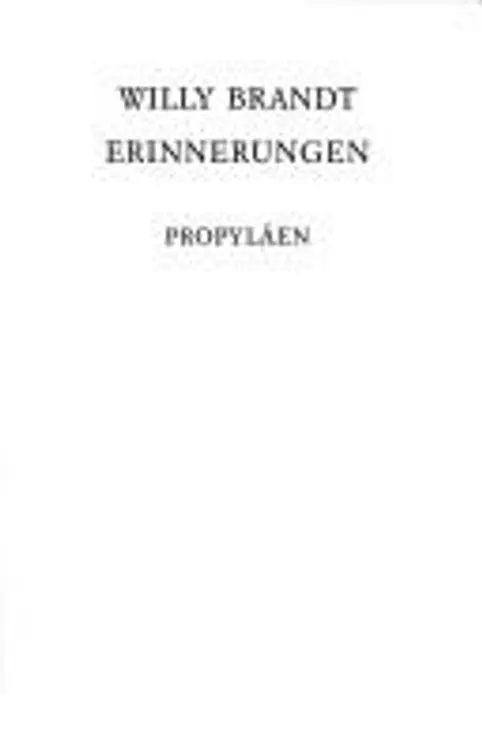 Erinnerungen cover