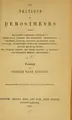 Cover image for The orations of Demosthenes...