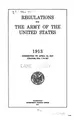 Cover image for Regulations for the Army of the United States, 1913: Corrected to April 15, 1917 (Changes Nos. 1 ...