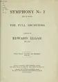 Cover image for Symphony no. 2 in E flat for full orchestra