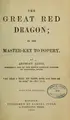 Cover image for The great red dragon