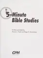 Cover image for Five-Minute Bible Studies