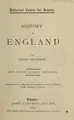 Cover image for History of England
