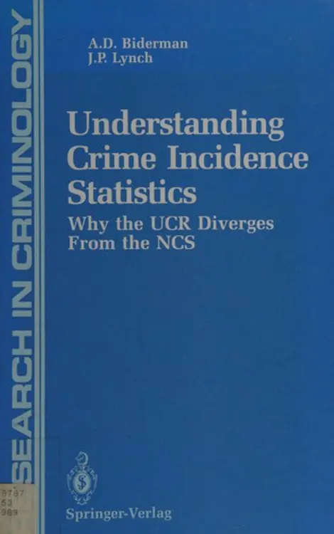 Understanding crime incidence statistics: why the UCR diverges from the NCS cover