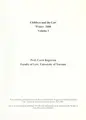 Cover image for Children and the law