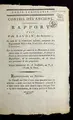 Cover image for Rapport fait par Baudin (des Ardennes), au nom de la commission spe ciale compose e des repre sentans Re gnier, Lacue e, Picault, Laussat, sur la re solution qui autorise le Directoire a   faire entrer dans le rayon constitutionnel & arriver a   Paris la force arme e ne cessaire au maintien de la Re publique, de la constitution, de la su rete , des personnes & des proprie te s