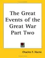 Cover image for The Great Events of the Great War Part Two