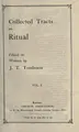 Cover image for Collected tracts on ritual