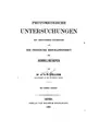 Cover image for Photometrische untersuchungen mit besonderer rücksicht auf die physische beschaffenheit der himmelskörper.