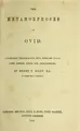 Cover image for The Metamorphoses of Ovid