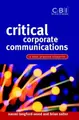 Cover image for Critical Corporate Communications