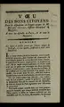 Cover image for Voeu des bons citoyens