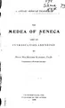 Cover image for The Medea of Seneca
