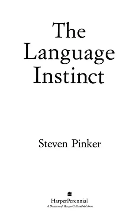 The Language Instinct: How the Mind Creates Language (P.S.) cover