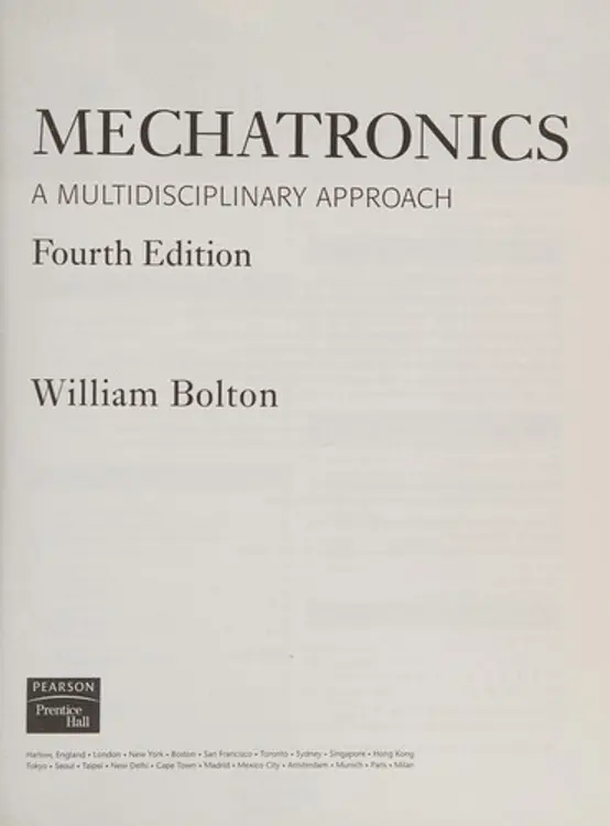 Mechatronics: a multidisciplinary approach cover