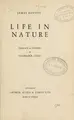 Cover image for Life in nature