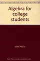 Cover image for Algebra for college students