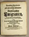 Cover image for Zuverlässiges Sendschreiben von den geist- und leiblichen Umständen der saltzburgischen Emigranten