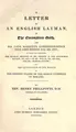 Cover image for A letter to an English layman, on the coronation oath, and His late Majesty's correspondence with Lord Kenyon and Mr. Pitt