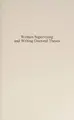 Cover image for Women Supervising and Writing Doctoral Theses