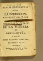 Cover image for Reales ordenanzas para la direccion, regimen y gobierno del importante cuerpo de la mineria de Nueva-España, y de su Real Tribunal General
