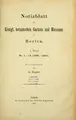 Cover image for Notizblatt des Königl. Botanischen Gartens und Museums zu Berlin