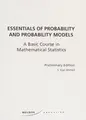 Cover image for Essentials of Probability and Probability Models