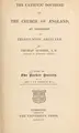 Cover image for The catholic doctrine of the Church of England