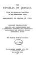Cover image for The Epistles of Erasmus (epistles: 1-211)