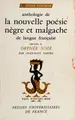 Cover image for Anthologie de la nouvelle poésie nègre et malgache de langue française