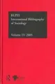 Cover image for IBSS: Sociology: 2005 Vol.55: International Bibliography of the Social Sciences (International Bibliography of Sociology (Ibss: Sociology))
