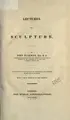 Cover image for Lectures on sculpture