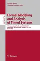 Cover image for Formal Modeling and Analysis of Timed Systems