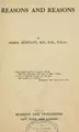 Cover image for Reasons and reasons