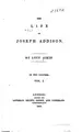 Cover image for The Life of Joseph Addison