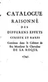 Cover image for Catalogue raisonné des differens effets curieux & rares, contenus dans le cabinet de feu M. le ...
