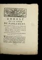 Cover image for Arrest de la Cour de Parlement, qui condamne Pierre-Adrien Elouard au fouet, a   la marque & aux galeres pour neuf ans, pour vol de montre & de deniers a   un nourrisseur de bestiaux, chez lequel il couchoit & travailloit en qualite  de journalier