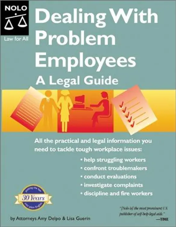 Dealing With Problem Employees: A Legal Guide (Dealing With Problem Employees, 1st ed) cover