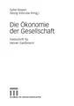 Cover image for Die O konomie der Gesellschaft