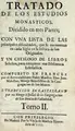 Cover image for Tratado de los estudios monasticos