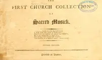 Cover image for First Church collection of sacred musick