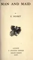 Cover image for Man and maid.