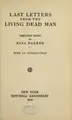 Cover image for Last letters from the living dead man