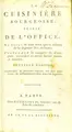 Cover image for La cuisiniere bourgeoise, suivie de l'office, ©  l'usage de tous ceux qui se m©®lent de la d©♭pense des maisons. Contenant la mani©·re de diss©♭quer, conna©ʾtre et servir toutes sortes de viandes