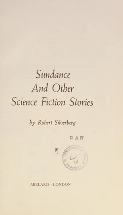 Sundance, and other science fiction stories cover