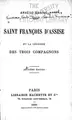 Cover image for Saint François d'Assise et la légende des Trois Compagnons