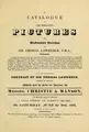 Cover image for A catalogue of the remaining pictures and unfinished sketches of Sir Thomas Lawrence ...
