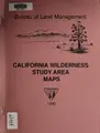 Cover image for California wilderness study area maps